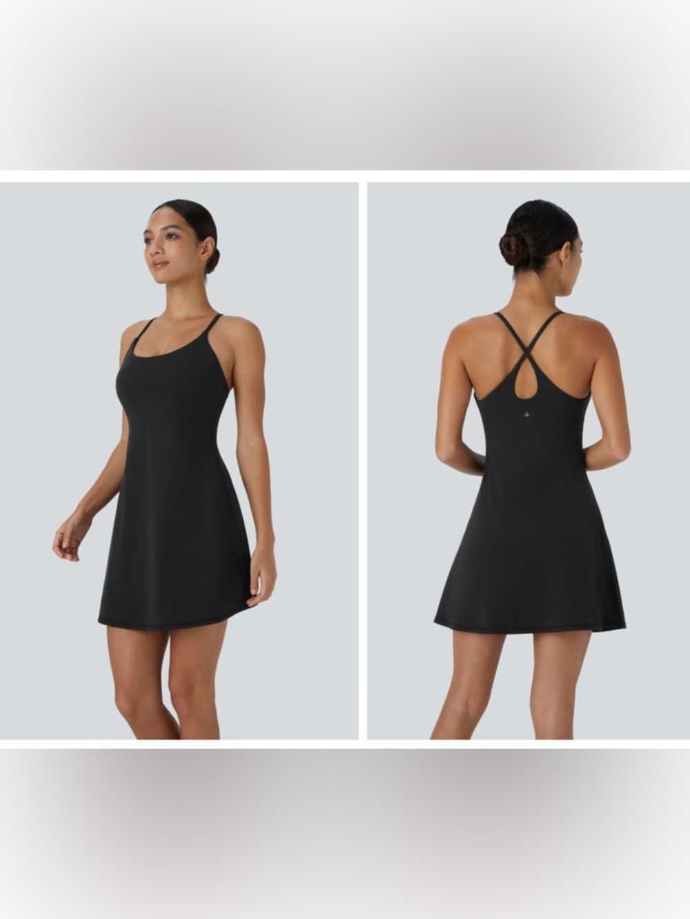 Halara Softlyzero Plush Backless Dress Built In Shorts XL NEW